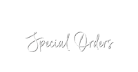 the special orders logo on a black background